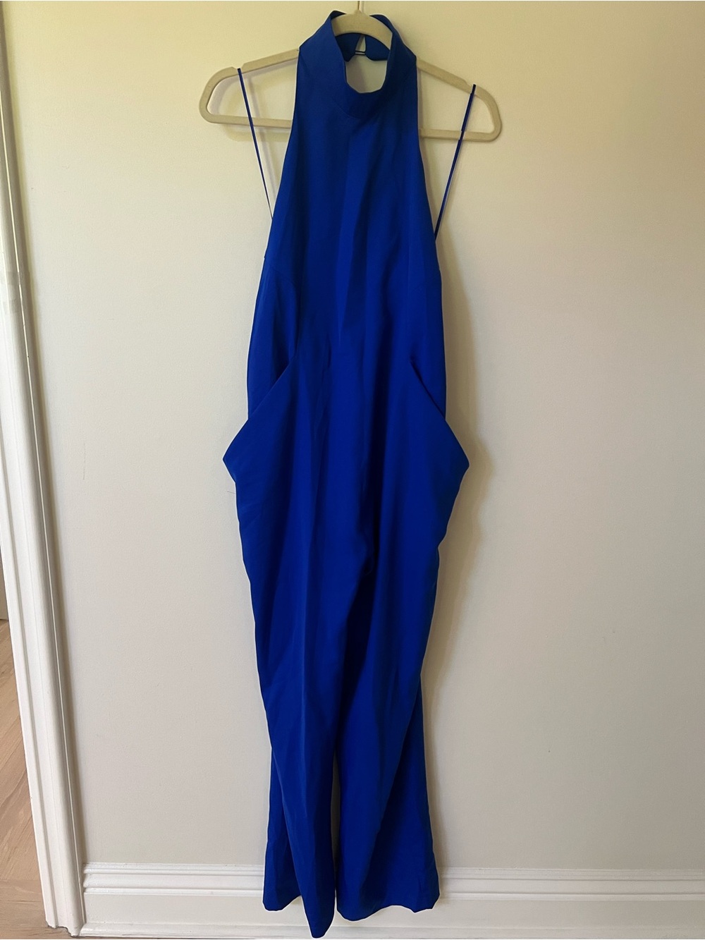 Caribbean Queen Cobalt Halter Jumpsuit